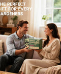 Couple exchanging Indoor Bonsai Seed Starter Kit With Drainage Pots, 8 Tree Varieties Like Jacaranda in living room