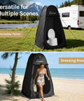Pop Up Shower Tent For Camping, Portable Instant Changing Privacy Tent With Vent Window, Beach Dressing Room And Toilet Enclosure