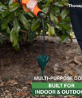 Weatherproof Green Outdoor Extension Cord 50 Feet With Three Outlets 16/3 SJTW Heavy Duty Exterior Cable 13 Amp used outdoors