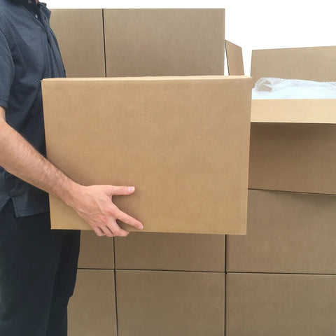Rock Solid Large Cardboard Moving Boxes For Easy House Moves And Reliable Storage Heavy Duty Corrugated Packing Cartons With PreCreased Fold Flaps Tough Shipping Supplies Built To Outlast Any Jump