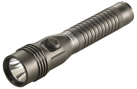 Ultra Bright 700 Lumen Rechargeable Flashlight With Dual Switches And Ten Tap Programmable Modes Rugged Aluminum Build Black