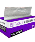 Heavy Duty Aluminum Foil Sheets For Deli Use 100 Count Pop Up 9 By 10 Inch Wrapping Sheets box