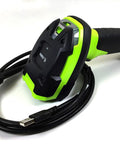 Heavy Duty Corded 1D Barcode Scanner With USB Cable Built Like A Tank For Warehouse Logistics Standard Range Linear Imager In Industrial Green