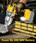 Top Rated Cordless Metal Shear Compatible With Dewalt 20V And 60V Battery Tools cutting sheet metal with precision.