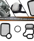 Honda VVT Solenoid Gasket And Valve Cover Set For Civic Accord CR V Element Fit And Acura RSX TSX, Anti Oil Leakage Gasket Kit For 2003 2012 2.0L Engines Including Type S shown with durable metal mesh components, preventing oil leaks.