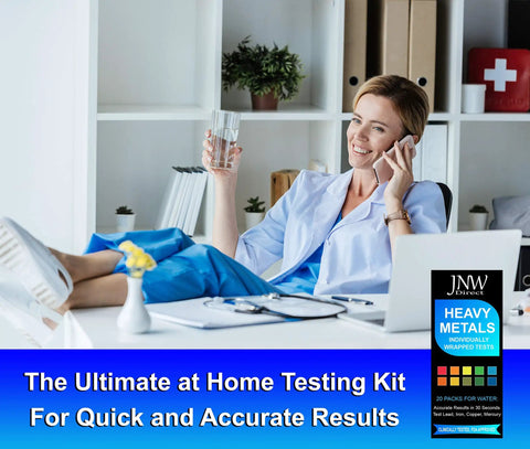 Heavy Metals Drinking Water Test Kit With Strips And eBook, Easy to Use Home Water Quality Check for Safe Drinking Water