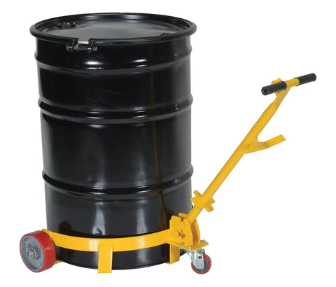 Heavy Duty Steel Low Profile Drum Dolly With Wear Resistant Polyurethane Wheels 1200 Lb Capacity Rugged Barrel Loader Moves Heavy Barrels Like A Champ For Any Warehouse