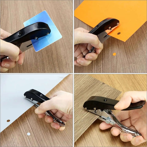Beefy Built To Last Handheld Hole Punch 8mm Five Sixteenth Inch for cards and tags punching various materials