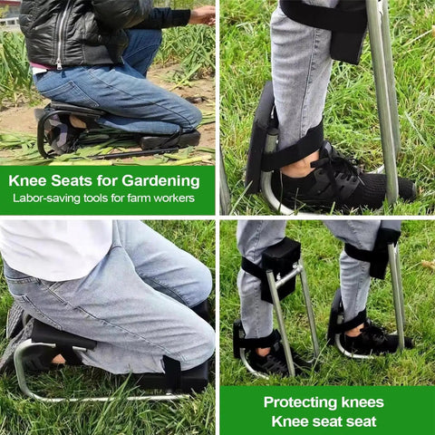 Adjustable Garden Kneeler Bench With Cushioned Pad Portable Foldable Kneeling Stool For Outdoor Gardening Knee Pad With Handle Comfortable Knee Support For Yard Work