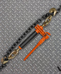 Four Pack Folding Handle Ratchet Load Binder With Dual Grab Hooks 7100 Lb Safe Working Load Beefy Heavy Duty Tie Down Kit