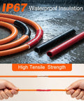 4 To 1 Ratio Dual Wall Heat Shrink Tubing Kit 360 Pieces With Adhesive Lined Marine Grade Waterproof Wire Shrink Wrap For Professional Cable Protection And Repair Black And Red, IP67 waterproof insulation