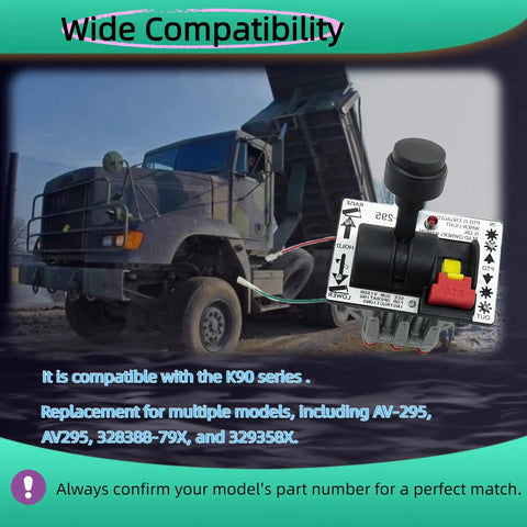 PTO Hoist Control Valve With Kickout For Dump Truck Tipper Hydraulic System Replaces AV 295 329358X shown with truck