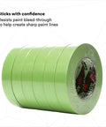 Pro Grade High-Performance Green Masking Tape 401 Plus For Sharp Paint Lines With Superior Adhesion 24 Mm X 55 M