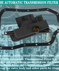 Automatic Transmission Filter Kit For U760E Fits Toyota Camry Highlander RAV4 Sienna Venza Scion TC From 2009 Through 2019 Replaces 35330-73010 3533073010 353300R010 0440398 Keeps Transmission Fluid Clean Prevents Clogs And Extends Transmission Life with gasket.