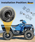 Top Shelf Heavy Duty Rear Wheel Bearing Seal Kit For Polaris Ranger Sportsman Ace Rzr Models 3514917 3515087 7710440 showing rear installation position.