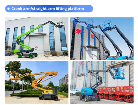 Heavy Duty Tracked Scissor Lift Featuring Hydraulic Work Platform For Rough Terrain Sites operating near a building site.