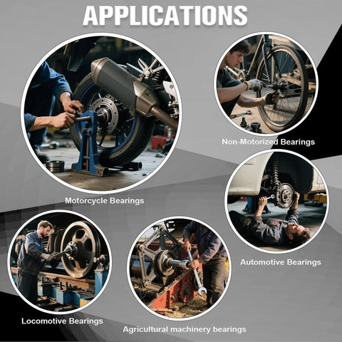 Applications of All-In-One 36-In-1 Bearing Puller Kit For Blind Hole Removal With 3 Jaw Hooks And Bearing Separator
