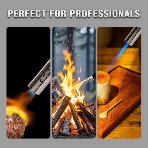 Beefy Propane Torch Kit With 4 Flame Head Trigger Start Igniter Includes MAP Gas Tank Grill Torch for cooking, brazing, and more