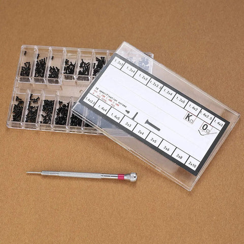 500 Pcs Small Replacement Screws Set For Electronics Glasses Watches Laptops And SSD HDD Repair M1.2 M1.4 M2.0 with driver