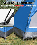 Replacement Tent Poles For Wakeman 2 Person Dome Tent Easy Setup Camping Gear with detailed tent pole connections.