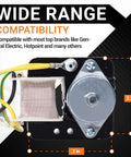 Refrigerator Condenser Fan Motor Replacement Fits GE Hotpoint Models front view with dimensions 3x2.3 inches