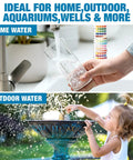 21 In 1 Drinking Water Test Kit For Tap And Well With 120 Strips And 4 Bacteria Tests, Home Water Quality Tester being used indoors and outdoors