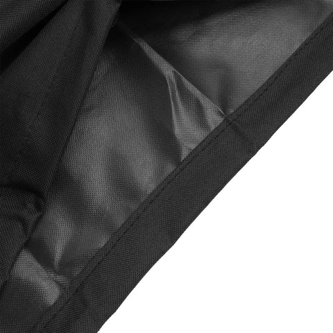 Close-up of black fabric showing texture of Slushie Machine Cover Polyester Protector For Drink Makers 16.9x18.9x6.7 Inches