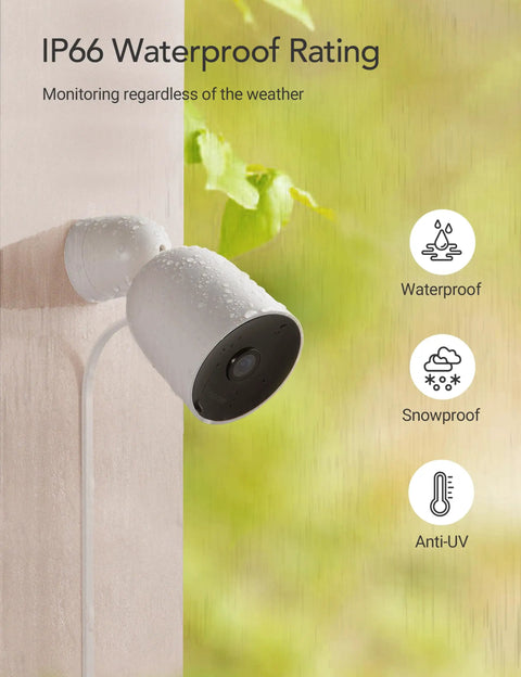 Outdoor Security Camera 1080P For Your Home Weatherproof IP66 With Night Vision Two Way Audio Motion Alerts With Deterrent Alarm
