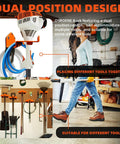 Heavy Duty Weedeater Wall Hanger Rack For Trimmers And Weed Eaters, Durable Garage Storage Hook Mount For Wall