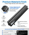 Beefed-Up Heavy Duty Under-Stair Drawer Slides Full Extension Bottom Mount Rails, 265 Lb Ball Bearing, cold-rolled steel material