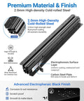 Heavy Duty Under Stair Drawer Slides Full Extension Bottom Mount Rails showing 2.0mm cold-rolled steel material