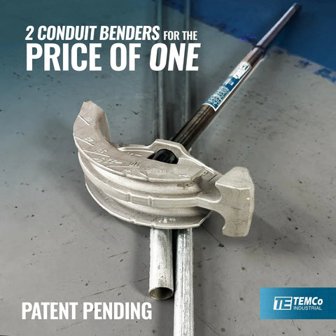 Get This Awesome 2 in 1 Dual Shoe Conduit Bender For Quick EMT And Rigid Pipes with metal pipes.