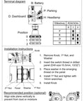 Universal Two Position Push Button Headlight Switch With OFF Parking Lamp And Headlight Modes Beefed-Up Heavy Duty 12V 24V Vehicle Switch 10A At 12V And 6.6A At 24V Fits Cars Trucks Buses Tractors AM 710C wiring diagram and installation guide