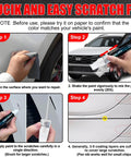 Instructions for using Hyundai Serenity White Pearl W6H Touch Up Paint Kit With 2 In 1 Scratch Remover Pen Color Matched For Hyundai Models