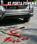 Heavy Duty 6 Ton Hydraulic Ram Jack And Pump Kit For Auto Body Repair and Frame Straightening with tools and cylinder