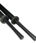Close-up of Two Pack 35.25 Inch Padded Foam Sword Set for Safe Sparring and Training Katana Style Practice Blades with ABS Core