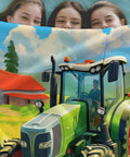 Tractor-themed Ultra Cozy Lightweight Flannel Throw Blanket For Adults And Kids Snuggle On The Couch Or In Bed With Toasty Warmth