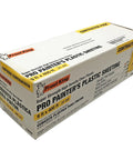 Beefed Up Ultra Heavy Duty Painter Plastic Sheeting box showing size 9' x 400', 0.31 mil thickness, clear, dispenser pack visible.