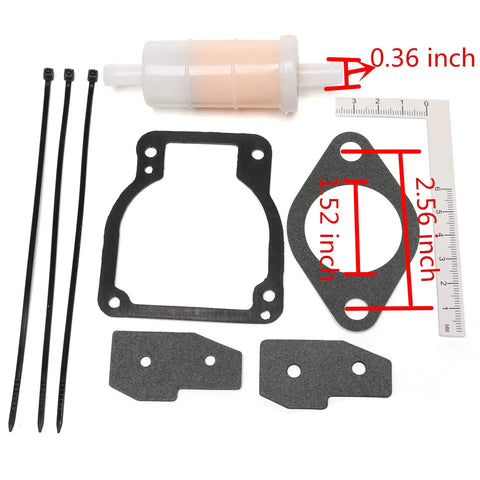 Carburetor Rebuild Kit Replacement For Mariner Outboard Motor Fits Mercury Marine 1395 Series Replaces 1395-8236354 parts shown