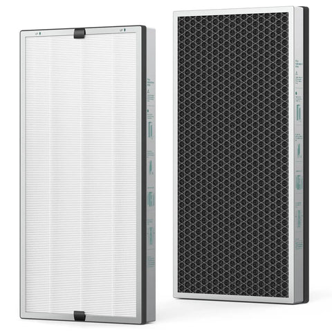 Air Purifier Replacement Filter 2 Pack For JF999 3 In 1 True HEPA 13 With Activated Carbon Easy Install Captures Allergens Dust Bacteria Tobacco Smoke For Cleaner Air In Home Or Office