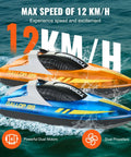 Rad Two Pack Remote Control Boat for Pools and Lakes Night Racing LED RC Boat for Kids and Adults Fully Waterproof