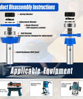 Two Piece Shaker Style Rail And Stile Router Bit Set With Half Inch Shank Boss Grade Carbide Disassembly Instructions