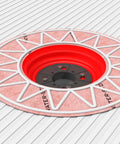 Heavy Duty Water Stop Drain Flashing Set With Adjustable Height Connector For A No Sweat Leak Free Shower Pan Build And Tight Waterproofing Seal Results, red and white drain component.