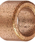 EXEP040604 Extra Lubricant With PTFE Sleeve Bearing Plain Powdered Metal SAE 841, side view showing texture and size.