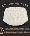 Bulk 12 Cup Coffee Filters Tall Walled Prevent Grounds Overflow, 9.75 x 4.25 Inches, 500 Count, chlorine-free stack.
