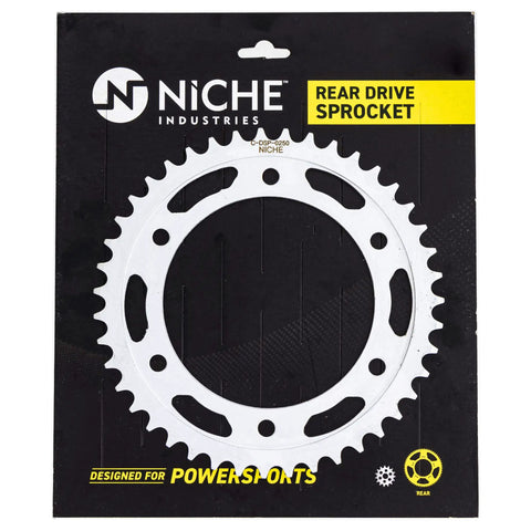 Niche Industries rear drive sprocket for Honda CBR600RR Drive Sprocket And Chain Combo 16 Tooth Front 43 Tooth Rear 525VMX X Ring
