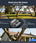 5MP 5X Zoom Auto Track Security Camera With Plug In Power Around The Clock Surveillance DZ5035 dual lens functionality demo.