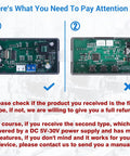 Comparison of two digital circuit boards for tachometer RPM speed meter, emphasizing the importance of receiving the correct type.
