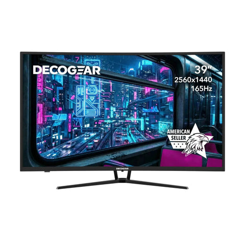 Beast Mode 39 Inch Curved Gaming Monitor With 2560x1440 Resolution, 1ms MPRT, 165 Hz, HDR400, 4000:1 Contrast, 16:9, HDMI And DisplayPort