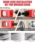 Detailed steps for using the Premium Aluminum Door Hinge Jig And Lock Installation Template Kit For Dead On Router Cuts Flawless Wood Door Mortise Work Big Time Game Changer Contractors Swear By.